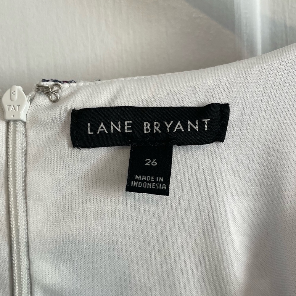 Lane Bryant | Short Sleeve High Low Ruffle Hem Dress - Picture 5 of 8